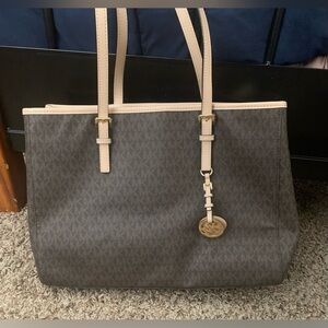 Michael Kors Dark Brown and Tan Tote